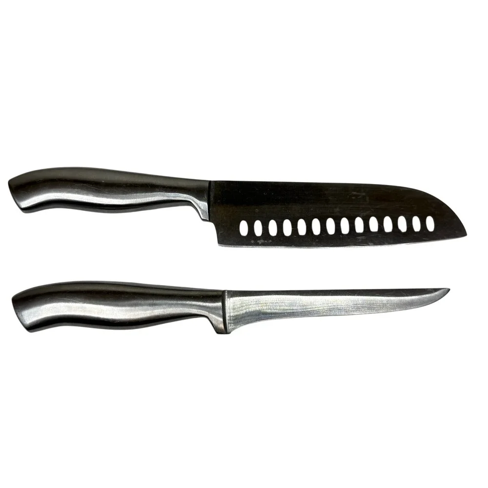 Chicago Cutlery 2-Piece Knife Set: Santoku & Fillet/Boning Knives Stainless